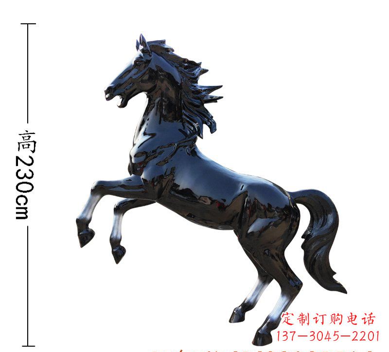 安阳玻璃钢仿真黑马雕塑