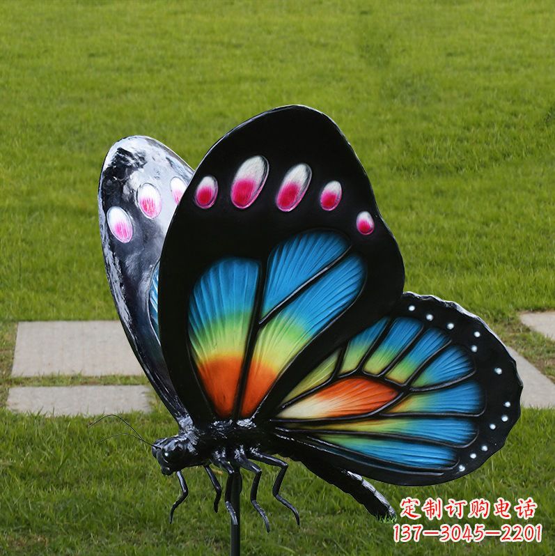 安阳玻璃钢仿真蝴蝶昆虫雕塑