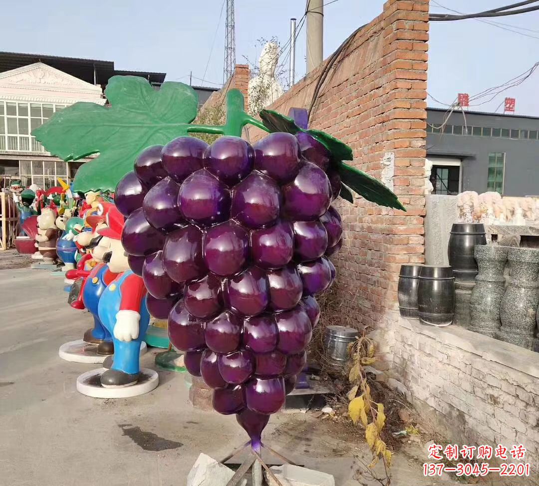 安阳玻璃钢仿真葡萄雕塑