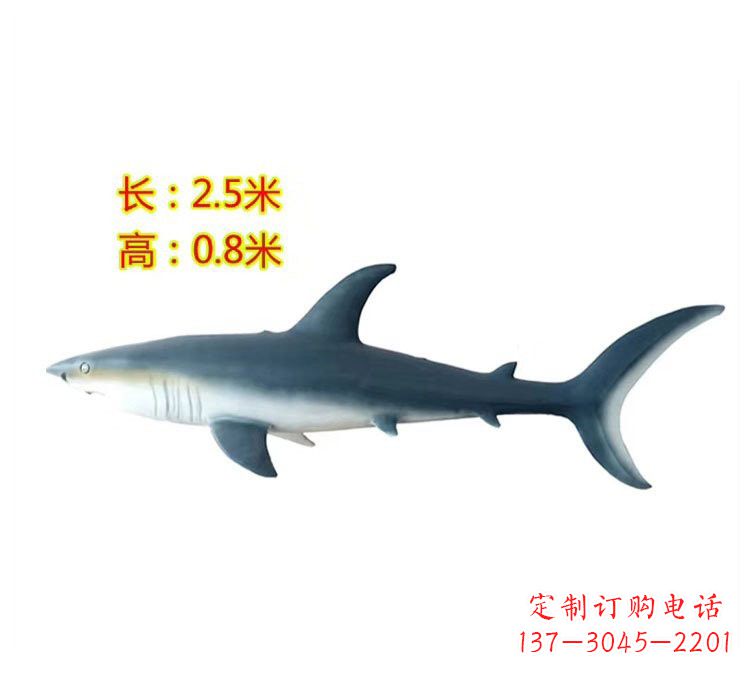 安阳玻璃钢仿真鲨鱼雕塑