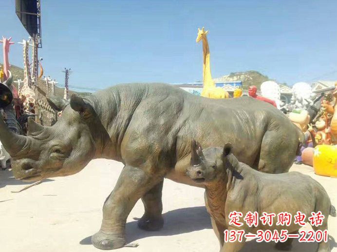 安阳玻璃钢仿真犀牛