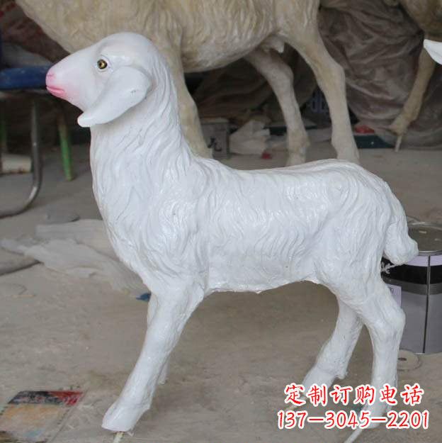 安阳玻璃钢仿真小羊