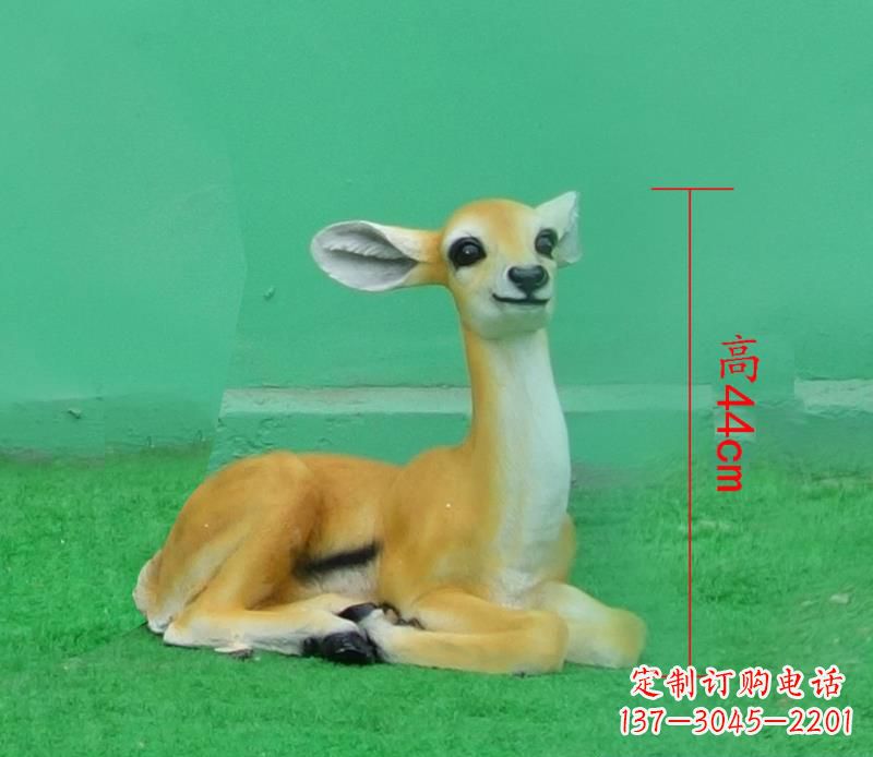 安阳玻璃钢公园仿真动物羚羊雕塑
