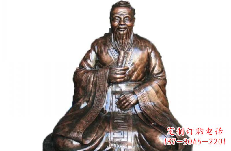 安阳玻璃钢古代名人孔子雕像