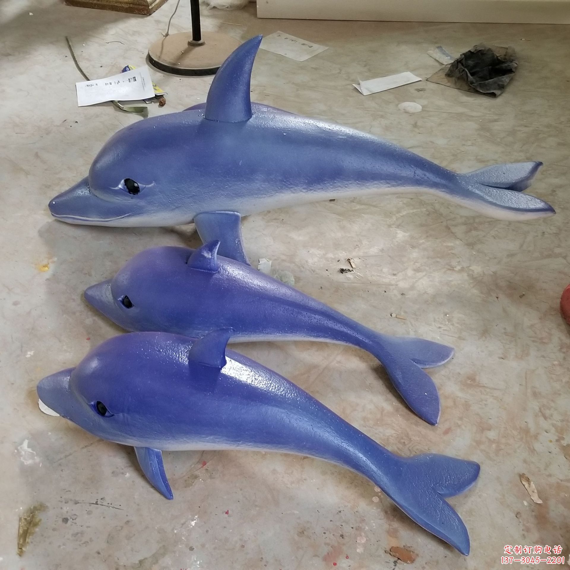 安阳玻璃钢海豚雕塑