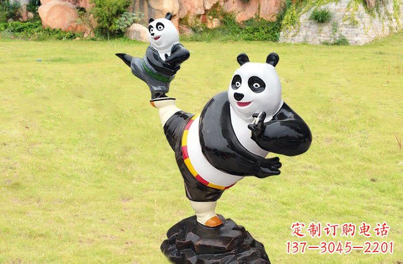 安阳玻璃钢卡通功夫熊猫