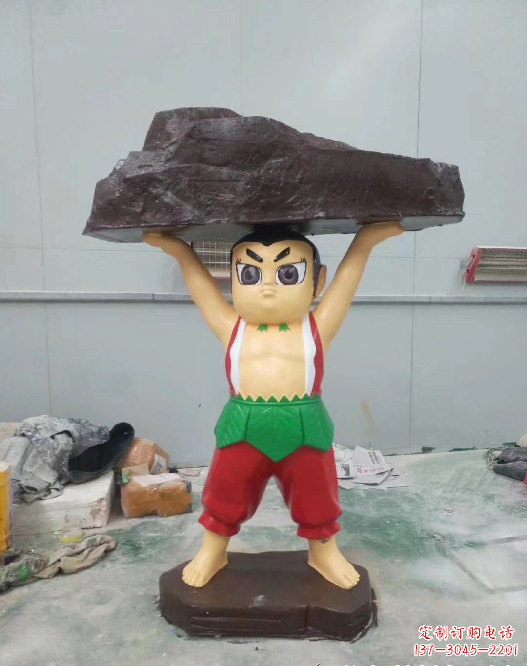 安阳玻璃钢卡通葫芦娃雕塑