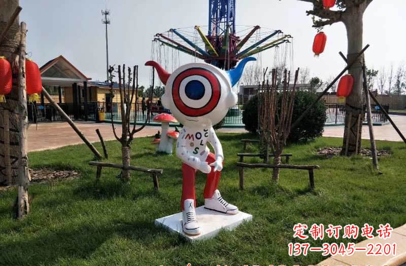安阳玻璃钢卡通机器人雕塑