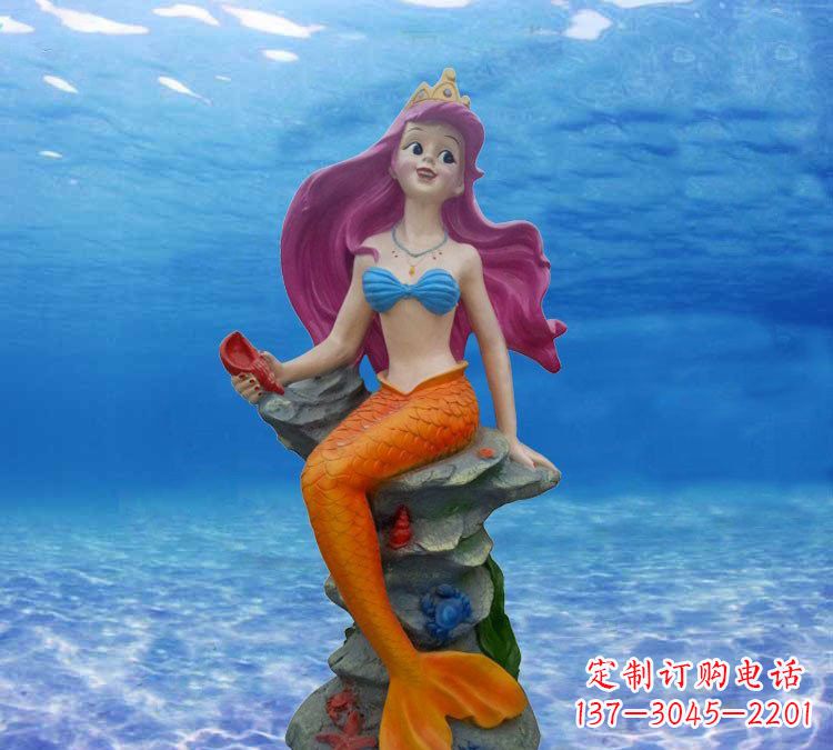 安阳玻璃钢卡通美人鱼