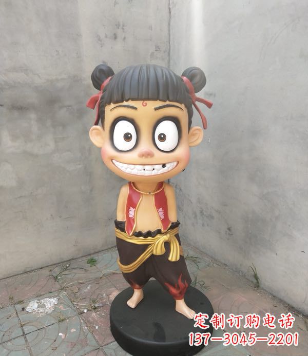 安阳玻璃钢卡通魔童哪吒