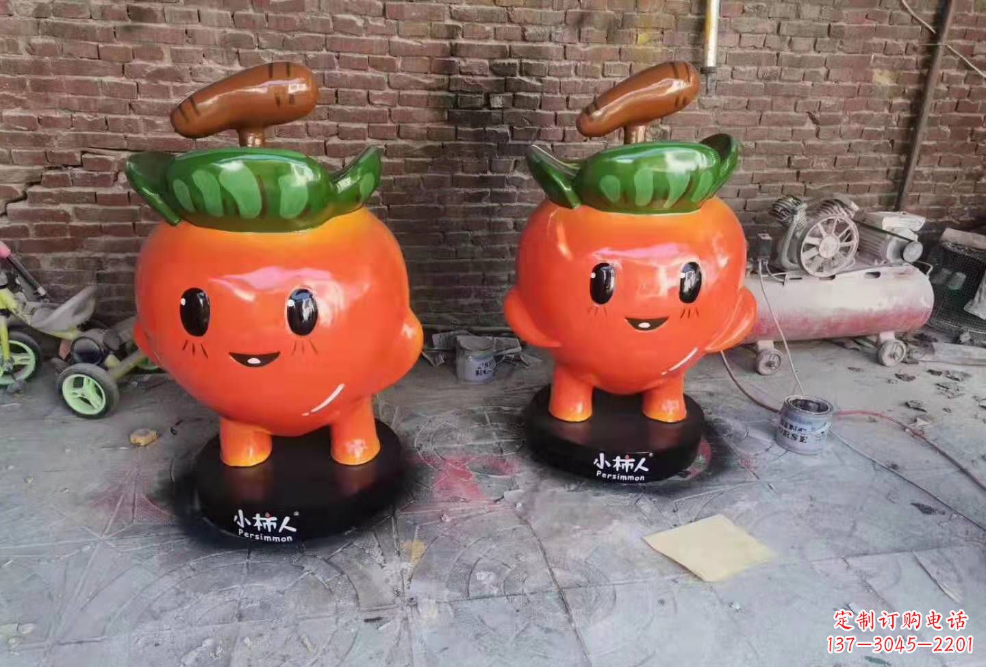 安阳玻璃钢卡通南瓜雕塑蔬菜摆件