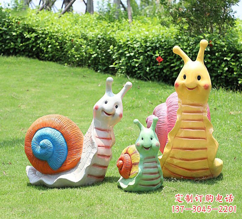 安阳玻璃钢卡通蜗牛雕塑