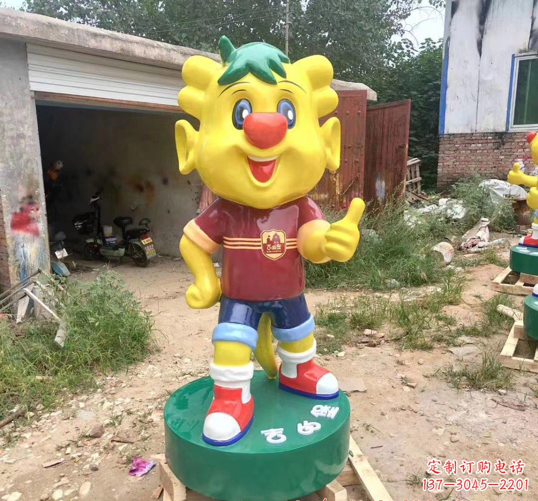 安阳玻璃钢卡通小牛雕塑