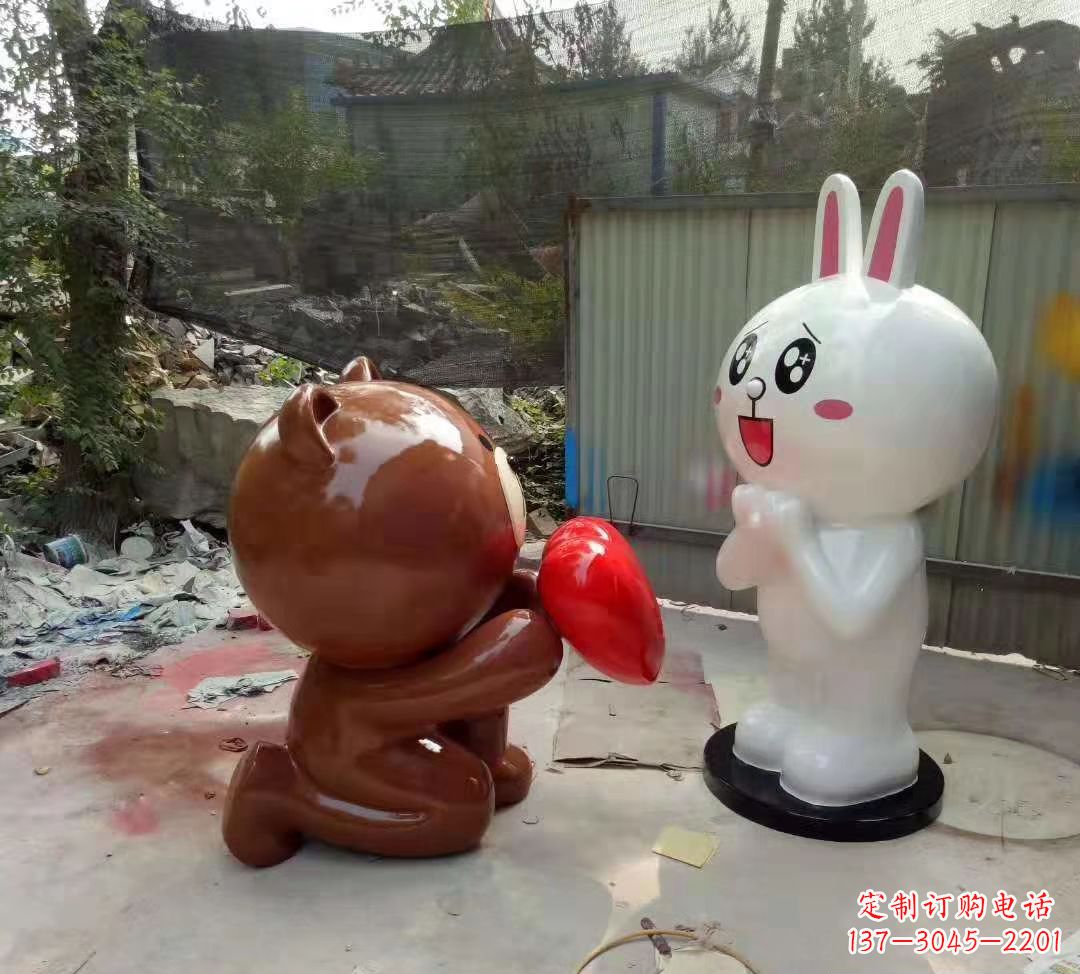 安阳玻璃钢卡通熊猫雕塑公园卡通动物雕塑