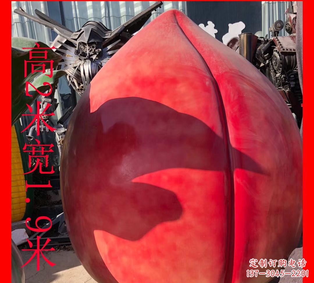 安阳玻璃钢烤漆水果景观雕塑