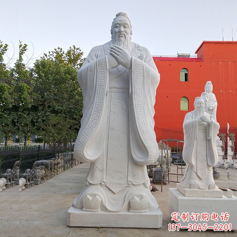 安阳玻璃钢孔子仿铜雕塑树脂
