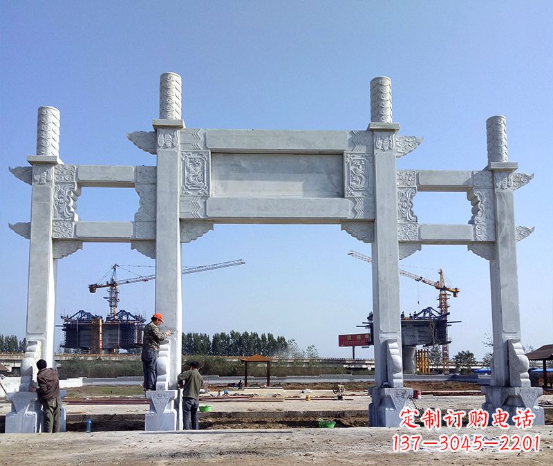 安阳玻璃钢牌坊雕塑