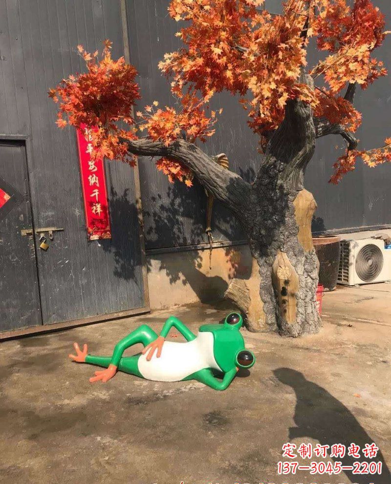 安阳玻璃钢青蛙雕塑