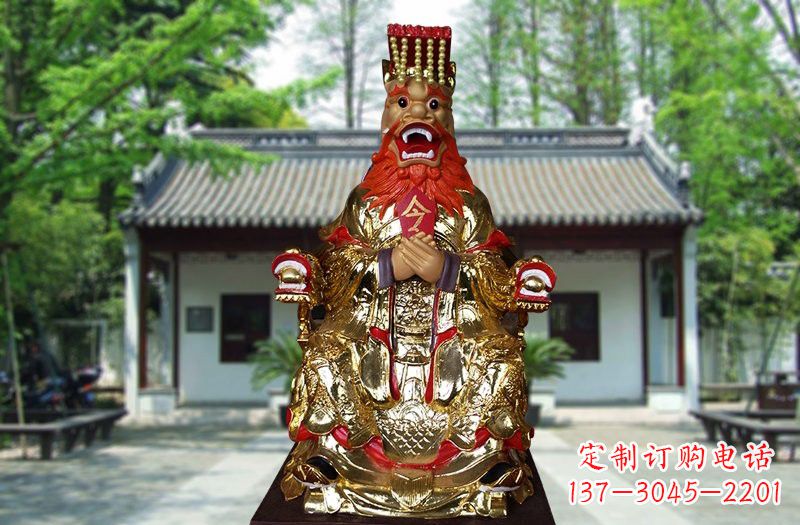 安阳玻璃钢贴金龙王