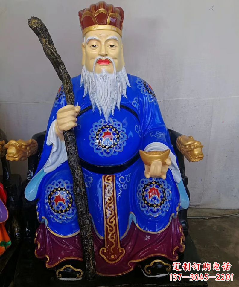 安阳玻璃钢土地公土地婆神像