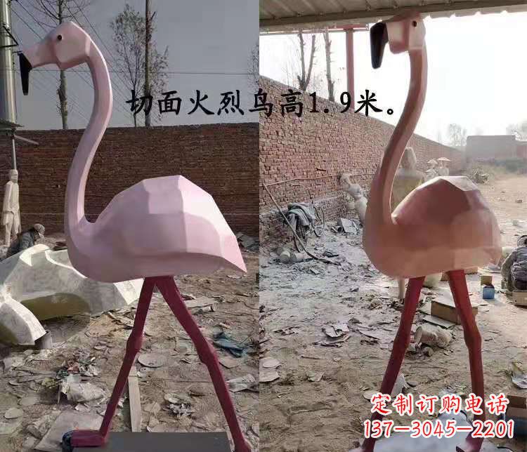 安阳玻璃钢仙鹤雕塑公园园林景观动物摆件