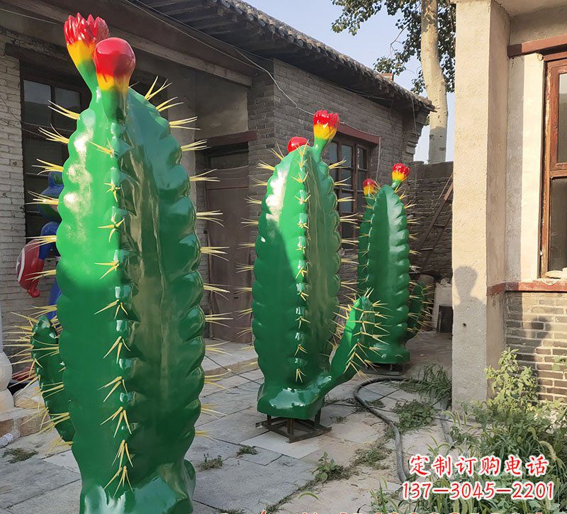 安阳玻璃钢仙人掌景观雕塑