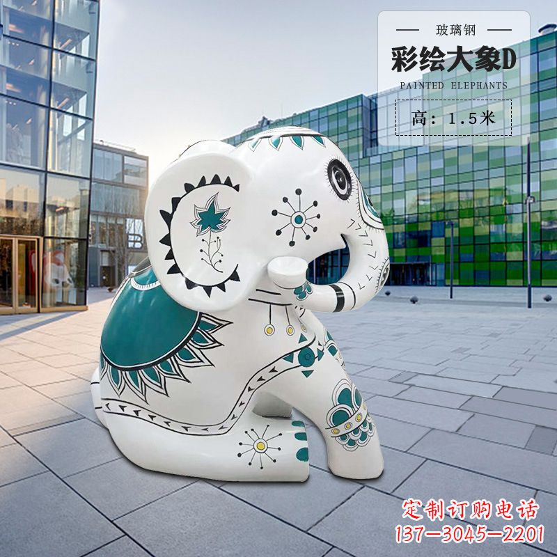 安阳玻璃钢小象雕塑