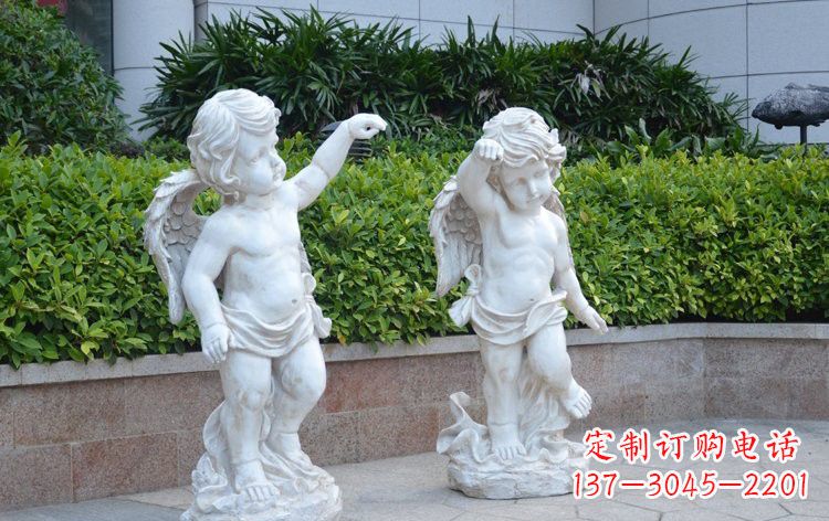 安阳玻璃钢小天使雕塑 西方人物雕塑