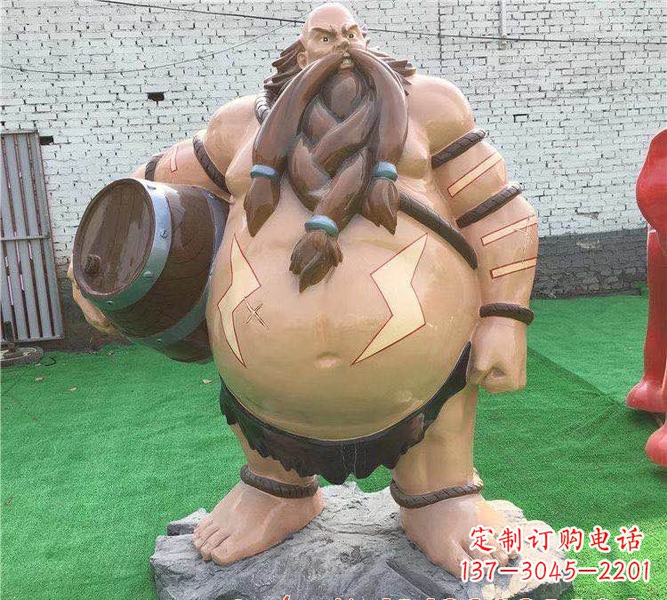 安阳玻璃钢英雄联盟人物雕塑