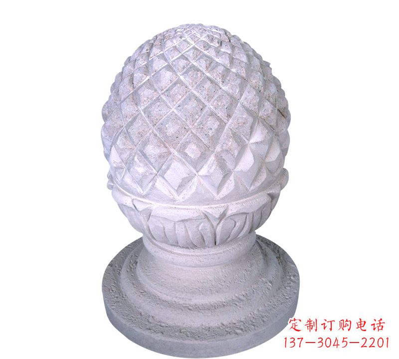 安阳菠萝型挡车路障石球