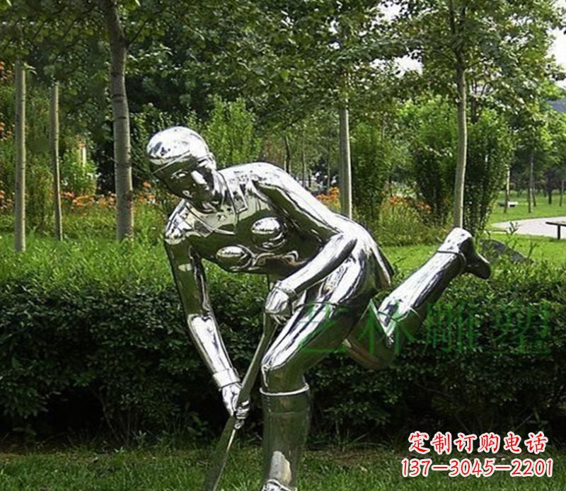 安阳不锈钢保龄球人物雕塑