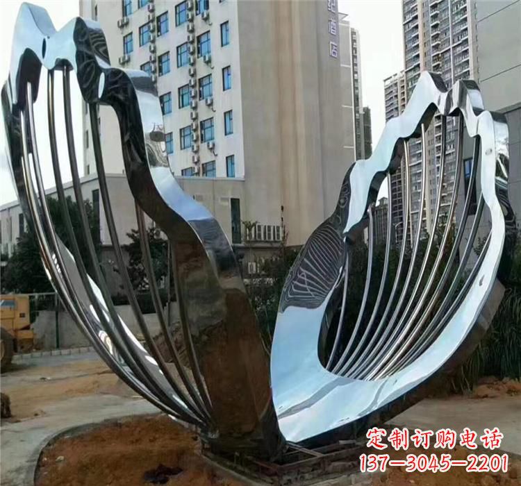 安阳不锈钢贝壳景观雕塑
