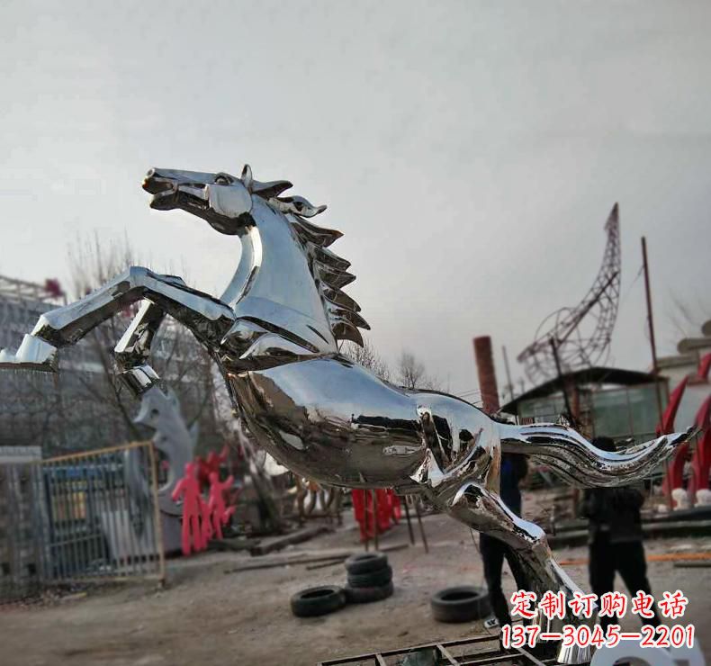 安阳不锈钢奔跑马雕塑