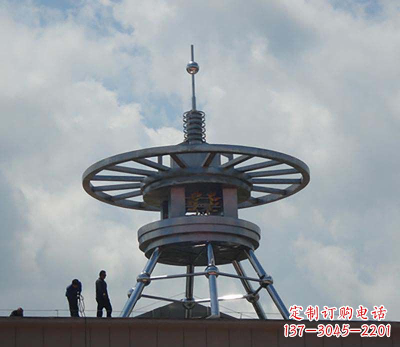 安阳不锈钢避雷针造型景观雕塑