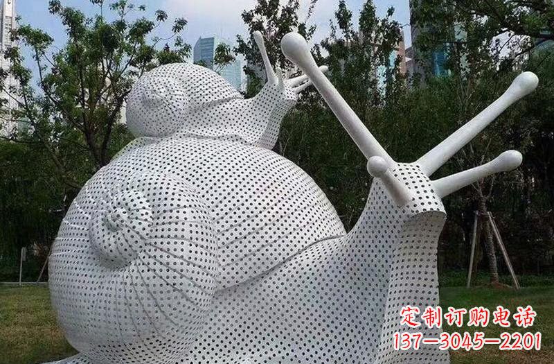 安阳不锈钢编织抽象蜗牛雕塑