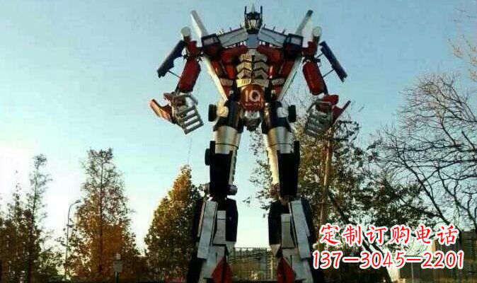 安阳不锈钢变形金刚卡通雕塑