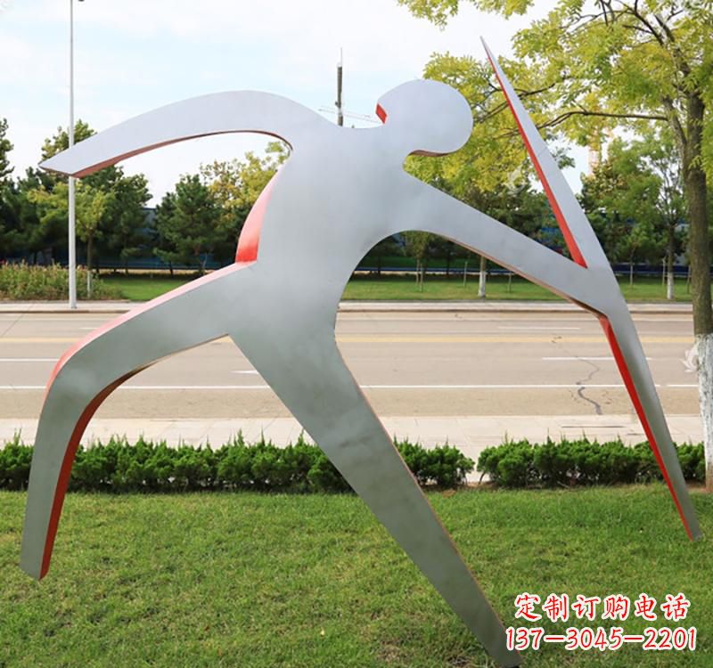 安阳不锈钢标枪雕塑2