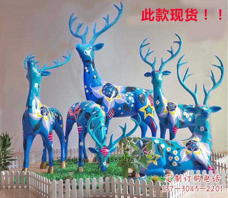 安阳不锈钢彩绘公园动物小鹿