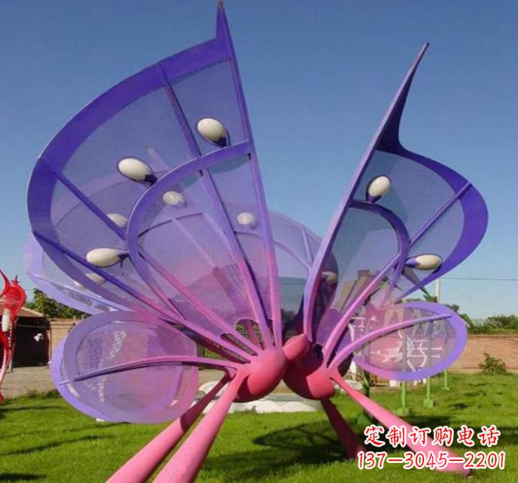 安阳不锈钢彩色蝴蝶雕塑
