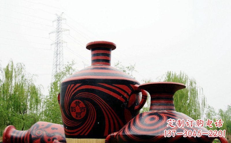 安阳不锈钢彩色花盆雕塑