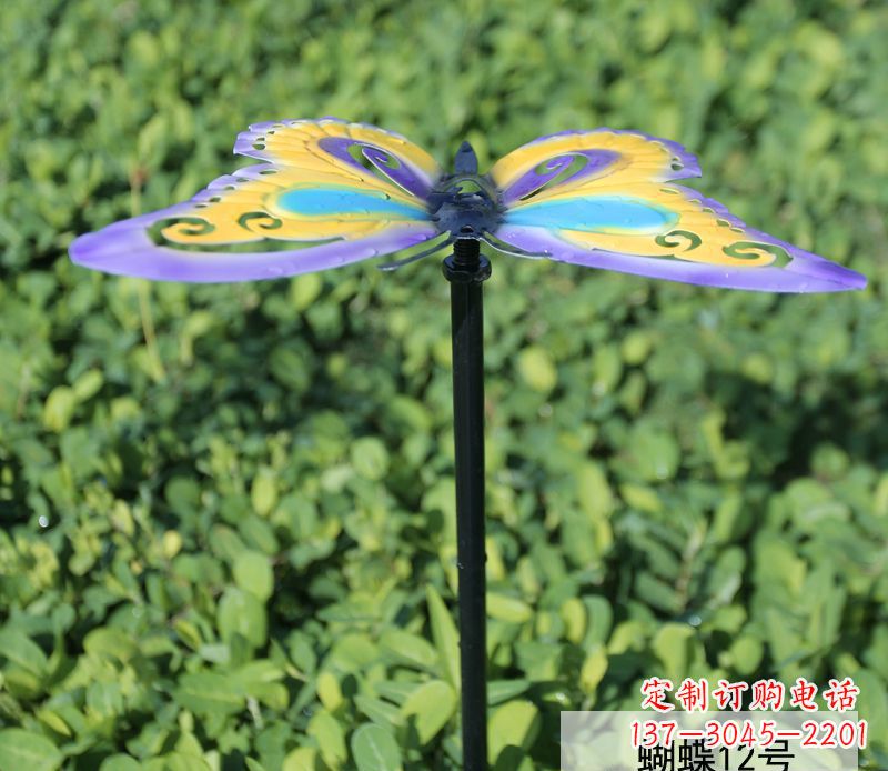 安阳不锈钢彩色园林蝴蝶雕塑
