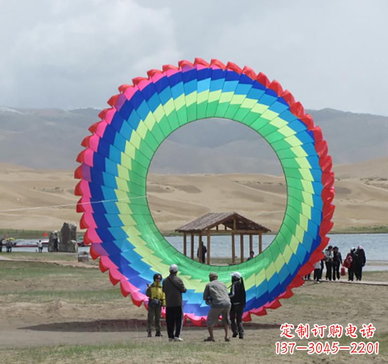 安阳不锈钢彩色圆环雕塑