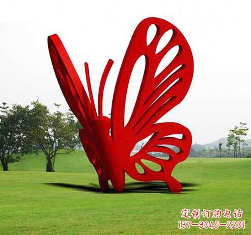 安阳不锈钢草坪蝴蝶雕塑