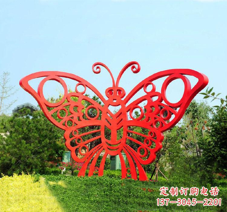 安阳不锈钢草坪艺术蝴蝶雕塑