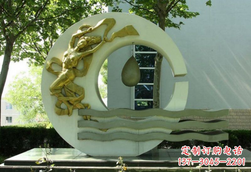 安阳不锈钢嫦娥奔月雕塑