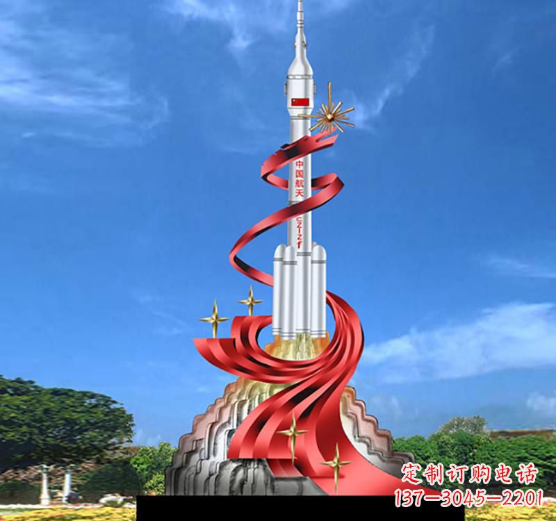 安阳不锈钢嫦娥飞天标识雕塑