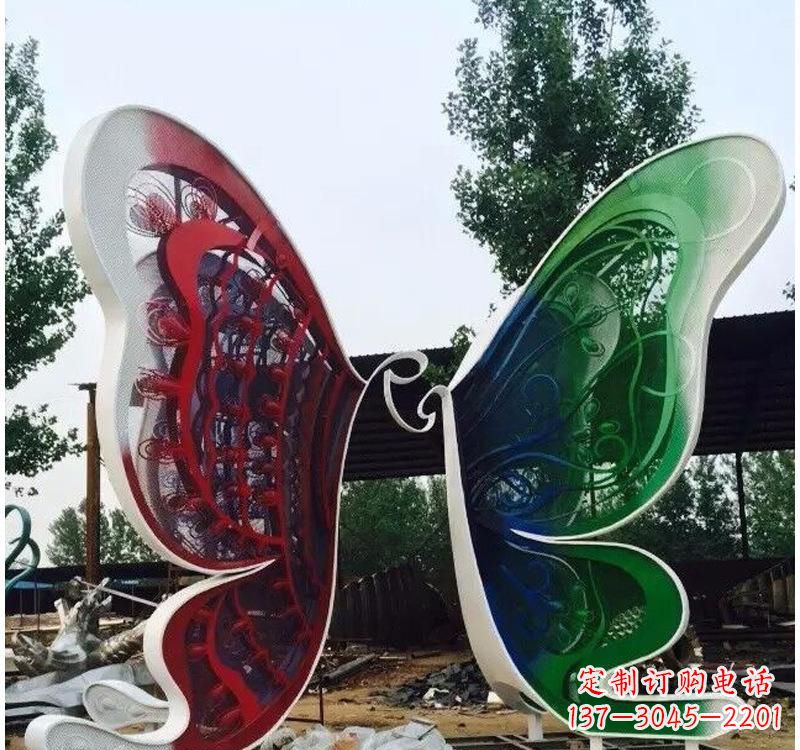 安阳不锈钢城市彩色蝴蝶雕塑