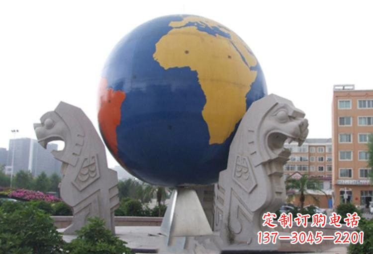 安阳不锈钢城市彩色地球雕塑
