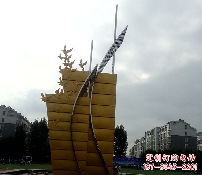 安阳不锈钢城市帆船起航雕塑
