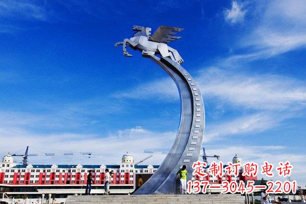 安阳不锈钢城市飞马设计图雕塑